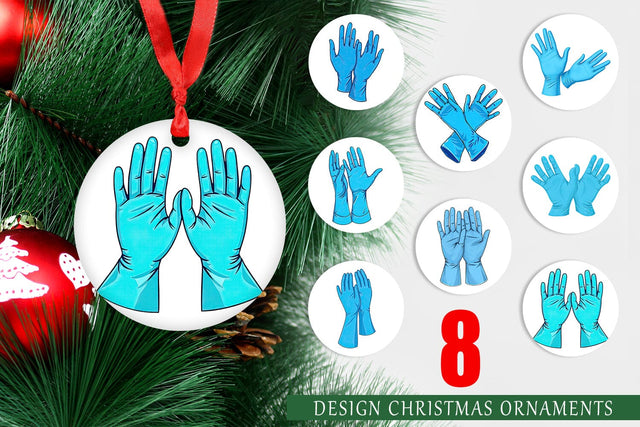 Ornament Medical Gloves Sublimation artnoy 