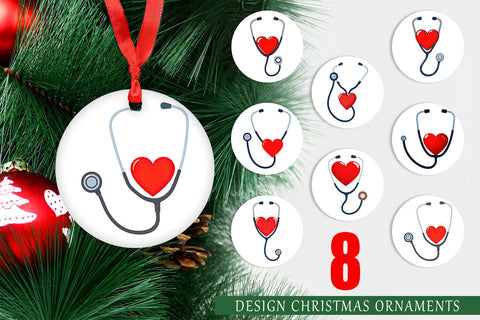 Ornament Medical Stethoscope Sublimation artnoy 
