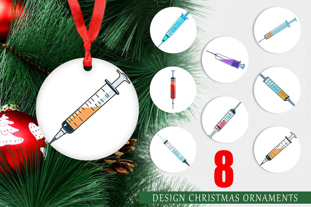 Ornament Medical Syringe Sublimation artnoy 