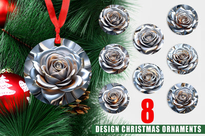 Ornament Metallic Rose Sublimation artnoy 