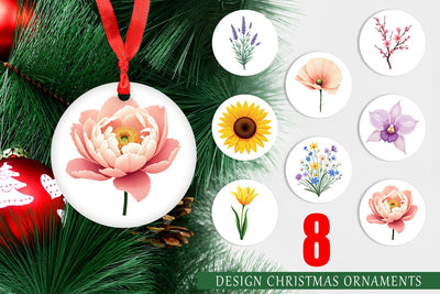 Ornament Minimalist Florals Sublimation artnoy 