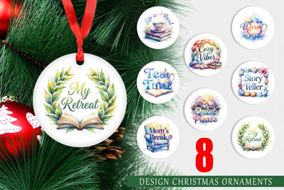 Ornament Mom Reading Quotes Sublimation artnoy 