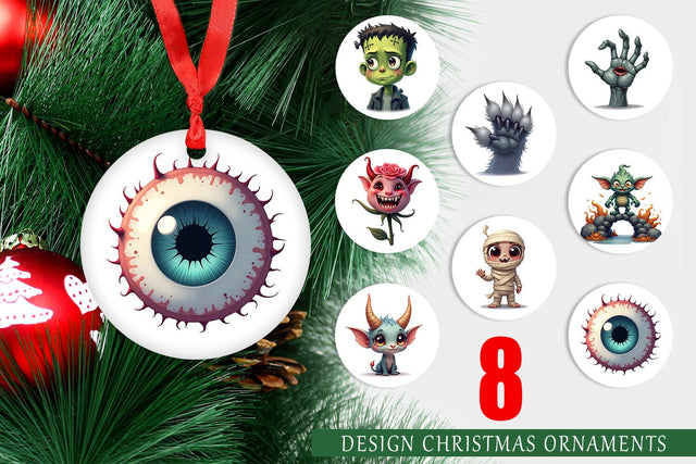 Ornament Monster Mashups Sublimation artnoy 