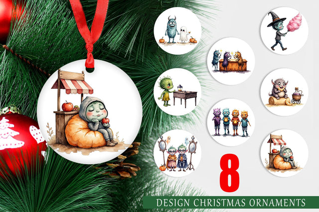 Ornament Monster Night Market Sublimation artnoy 
