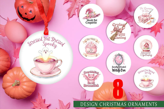 Ornament Moody Coquette Spell Watercolor Sublimation artnoy 