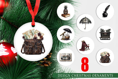 Ornament Moody Dark Academia Beach Read Sublimation artnoy 