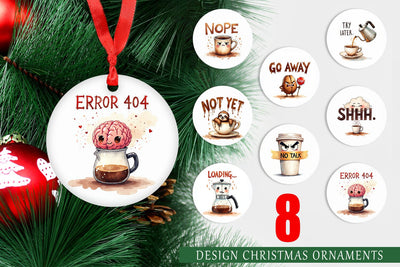 Ornament Morning Grump Coffee Sarcastic Quotes Sublimation artnoy 