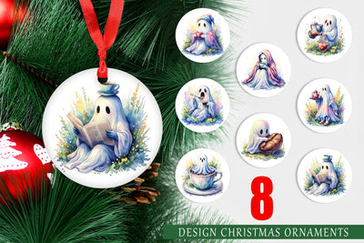 Ornament Morning Routine Coffee Ghost Sublimation artnoy 