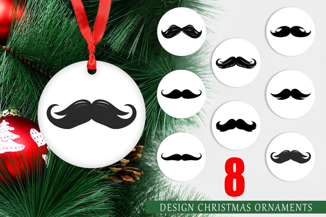 Ornament Mustache Sublimation artnoy 