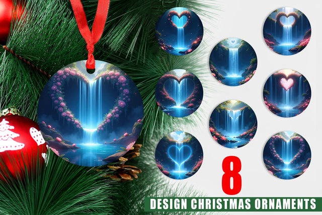 Ornament Mystic Waterfall Sublimation artnoy 