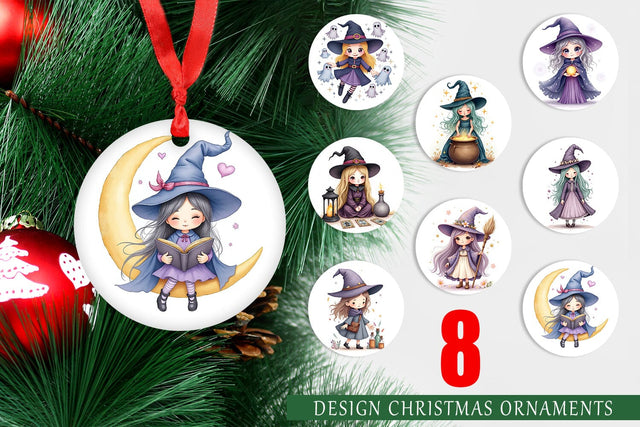 Ornament Mystical Witch Dolls Sublimation artnoy 