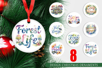 Ornament Nature Forest Coffee Quotes Sublimation artnoy 