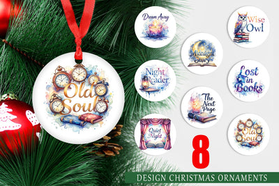 Ornament Night Owl Quotes Sublimation artnoy 