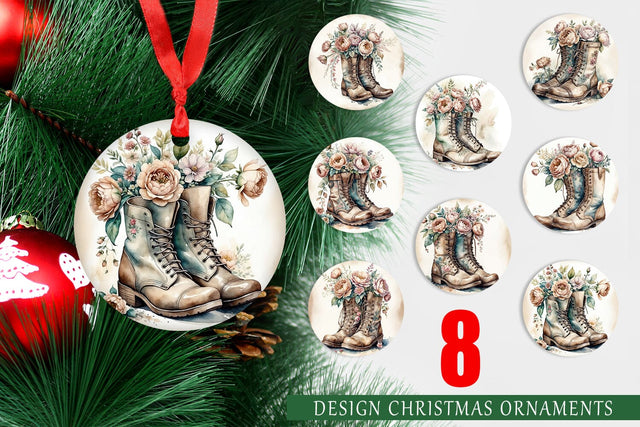 Ornament Old Boots Sublimation artnoy 