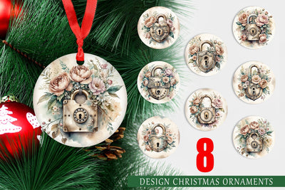 Ornament Old Padlock Sublimation artnoy 