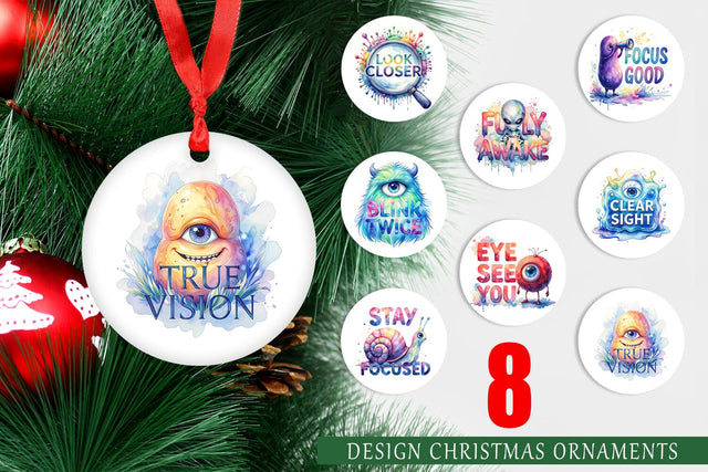 Ornament One Eyed Monster Wisdom Quotes Sublimation artnoy 