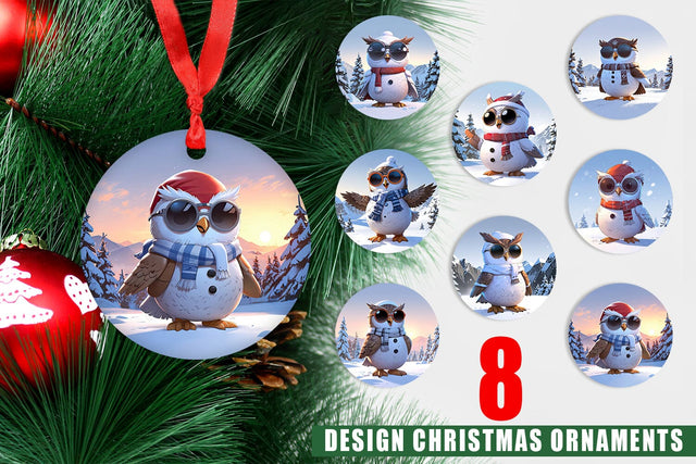 Ornament Owl Sublimation artnoy 