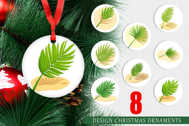 Ornament Palm Leaf Sublimation artnoy 