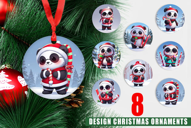 Ornament Panda Sublimation artnoy 