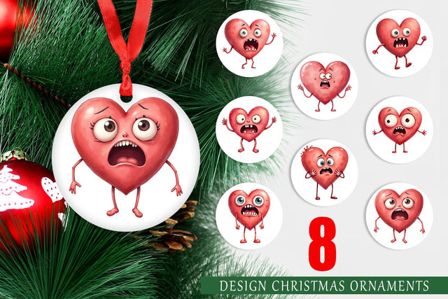 Ornament Panic Heart Sublimation artnoy 