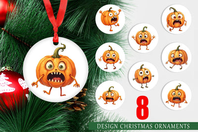 Ornament Panic Pumpkin Sublimation artnoy 