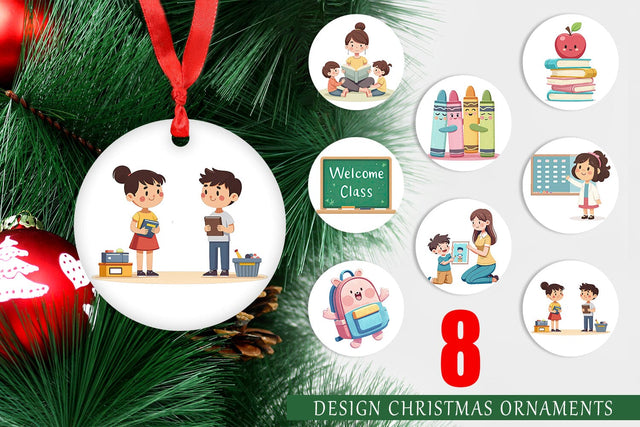 Ornament Pastel Felt Class Sublimation artnoy 