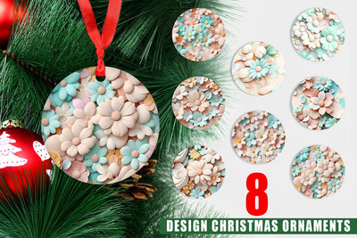 Ornament Pastel Flower Pattern Sublimation artnoy 