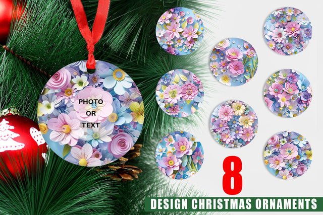 Ornament Pastel Flowers Pattern Sublimation artnoy 