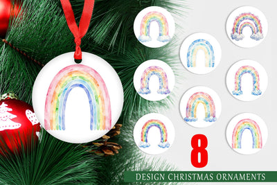 Ornament Pastel Nursery Rainbow Sublimation artnoy 