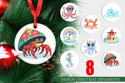 Ornament Pastel Ocean Cuties Sublimation artnoy 