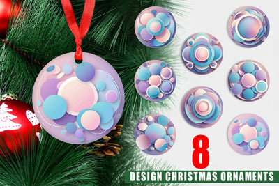 Ornament Pastel Organic Shapes Sublimation artnoy 