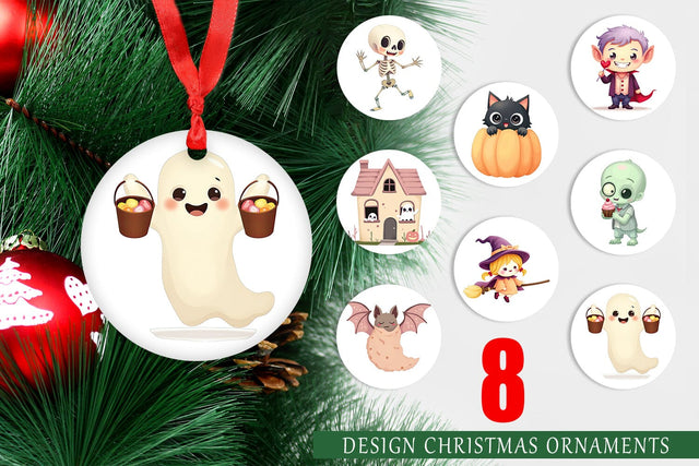 Ornament Pastel Spook Parade Sublimation artnoy 