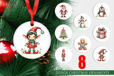 Ornament Patchwork Christmas Cute Sublimation artnoy 