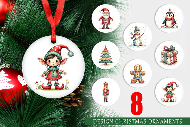 Ornament Patchwork Christmas Cute Sublimation artnoy 