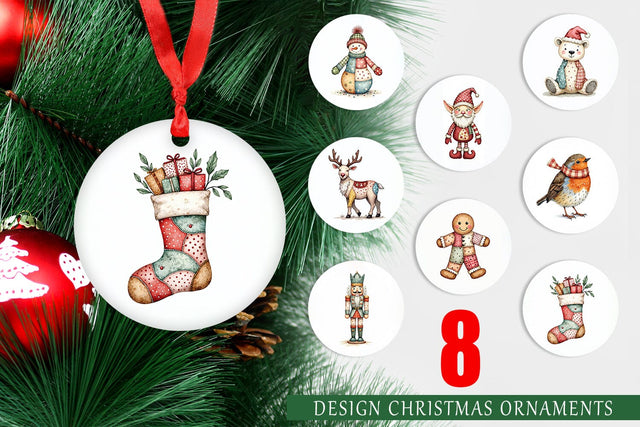 Ornament Patchwork Christmas Wonder Sublimation artnoy 