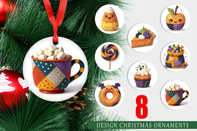 Ornament Patchwork Halloween Treats Sublimation artnoy 