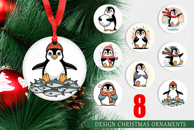 Ornament Penguin Mood Sublimation artnoy 