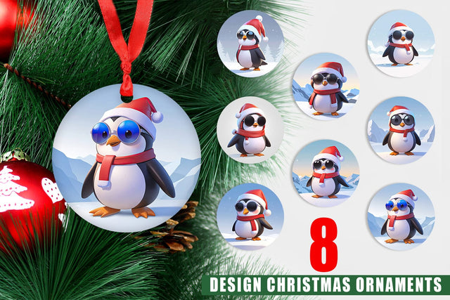Ornament Penguin Sublimation artnoy 