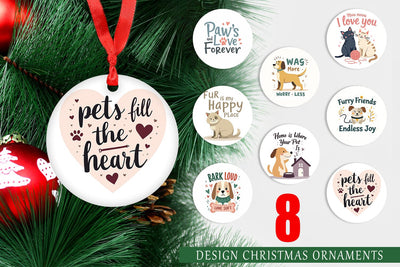 Ornament Pet Love Quotes Sublimation artnoy 