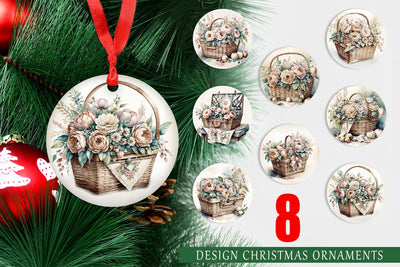 Ornament Picnic Basket Sublimation artnoy 