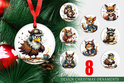 Ornament Pilot Grumps Sublimation artnoy 