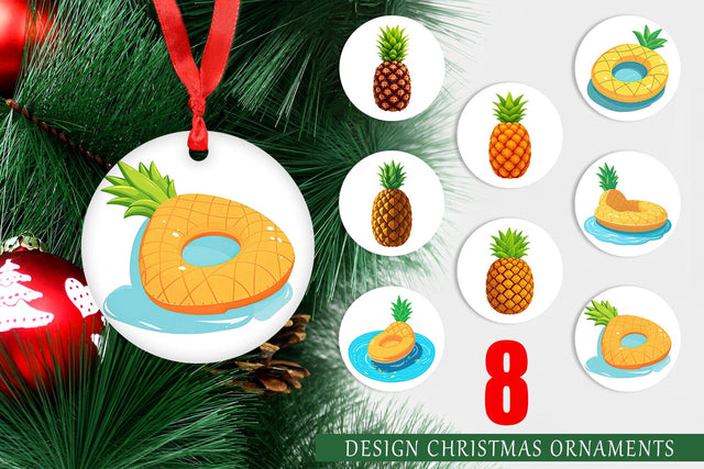Ornament Pineapple Float Sublimation artnoy 