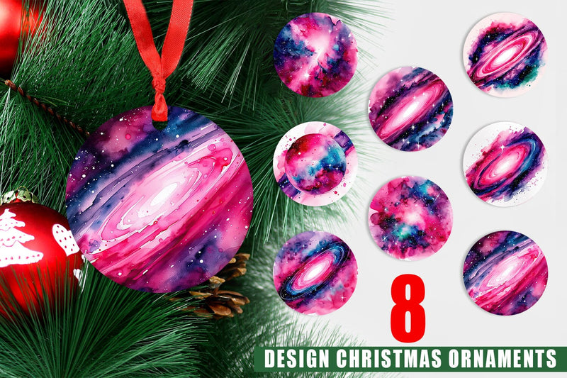 Ornament Pink Galaxy Sublimation artnoy 