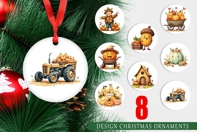 Ornament Pumpkin Patch Pals Sublimation artnoy 