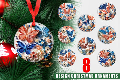 Ornament Quilling Butterflies Sublimation artnoy 