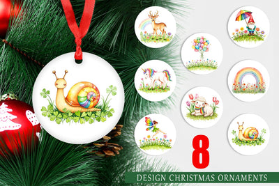 Ornament Rainbow Meadow Sublimation artnoy 