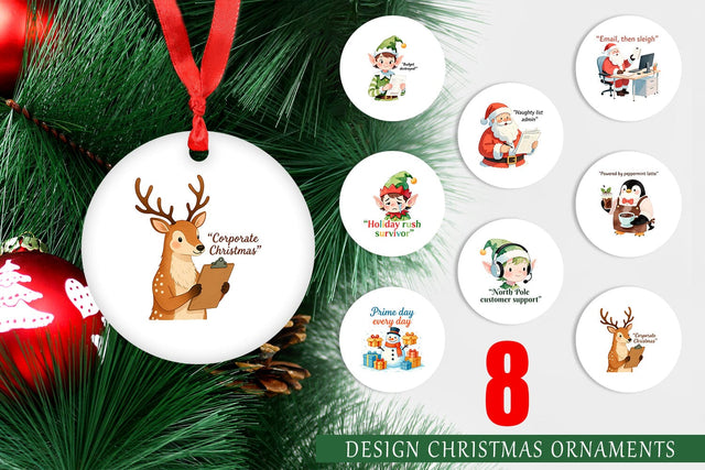 Ornament Retail Christmas Sarcasm Sublimation artnoy 