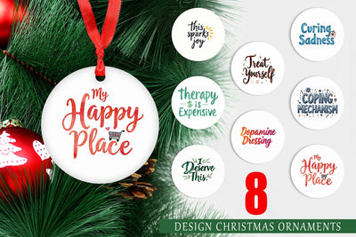 Ornament Retail Therapy Sarcasm Sublimation artnoy 