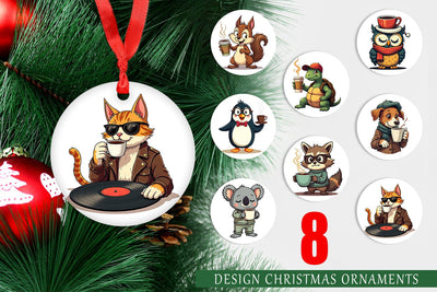 Ornament Retro Coffee Critters Sublimation artnoy 