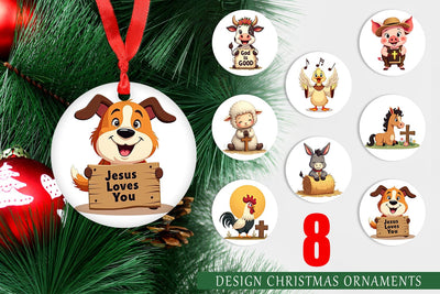 Ornament Retro Faith Farm Sublimation artnoy 